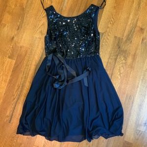 JESSICA HOWARD Girls’ Navy Blue Formal Dress